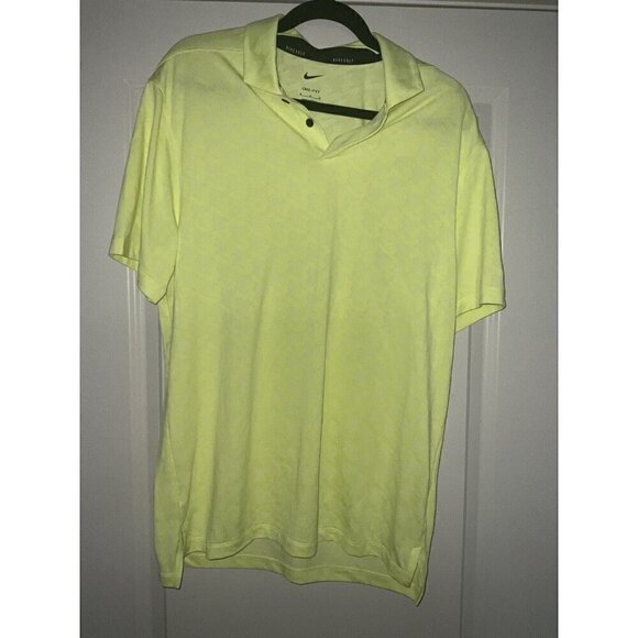 Nike Dri-FIT Vapor Golf Polo Shirt Light Lemon Twist DA2974-736 Men's Size M - Picture 1 of 8